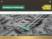 Tablet Screenshot of goldbuyersofdahlonega.com